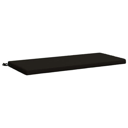 Bench Cushion SOEST 100% Polyester Black 120 x 50 x 5 cm