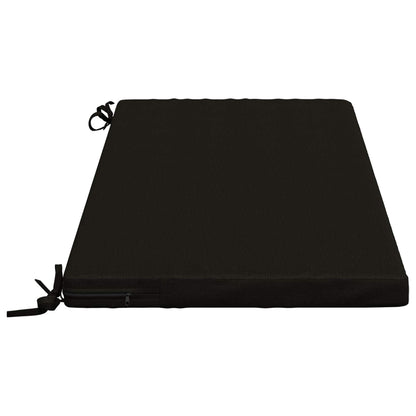 2-Piece Bench Cushions SOEST 2 pcs 100% Polyester Black