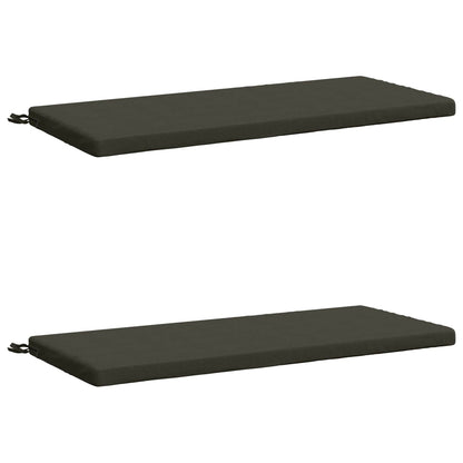 2-Piece Bench Cushions SOEST 2 pcs 100% Polyester Anthracite