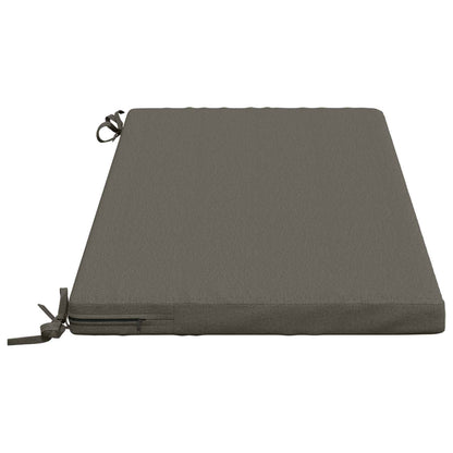 2-Piece Bench Cushions SOEST 2 pcs 100% Polyester Grey
