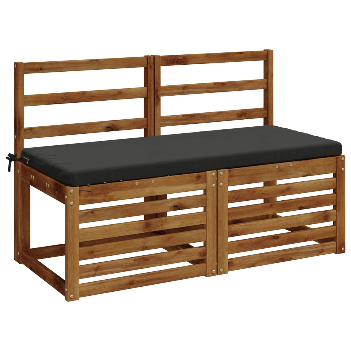 Bench Cushion SOEST 100% Polyester Anthracite 120 x 50 x 5 cm
