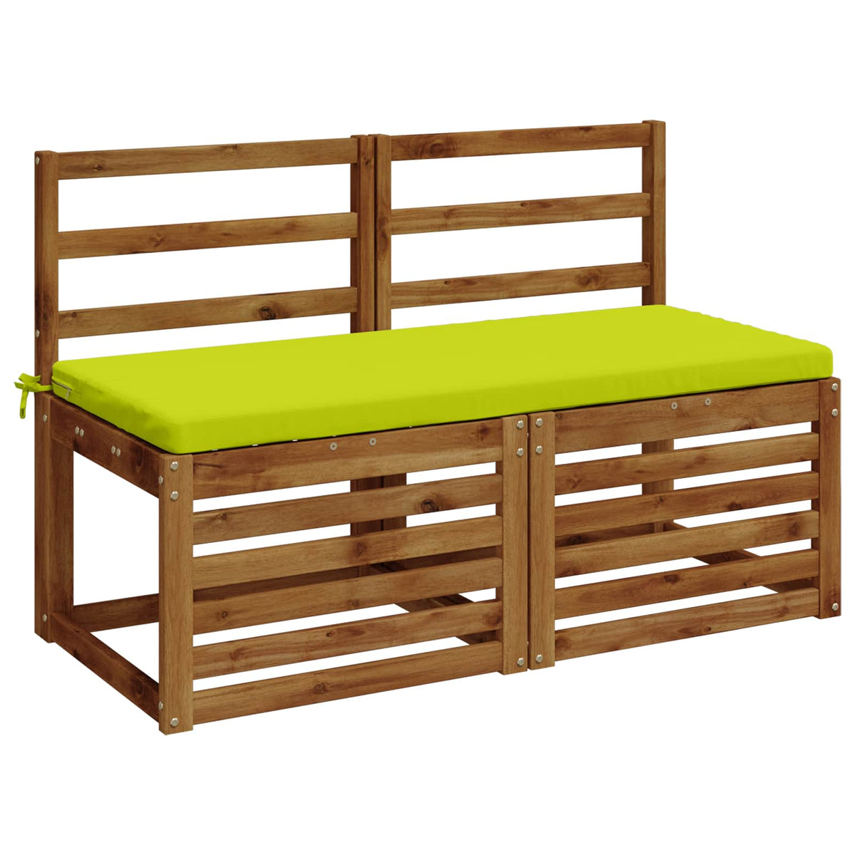 Bench Cushion SOEST 100% Polyester Bright Green 120 x 50 x 5 cm