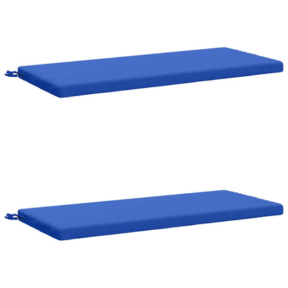 2-Piece Bench Cushions SOEST 2 pcs 100% Polyester Royal Blue