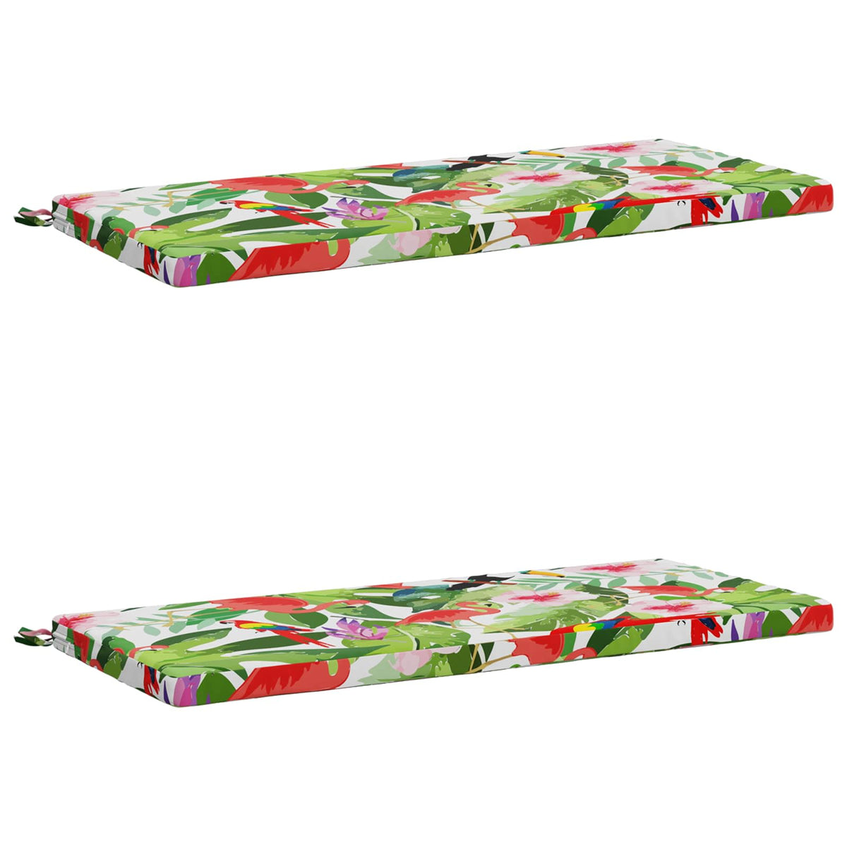 2-Piece Bench Cushions SOEST 2 pcs 100% Polyester Multicolour