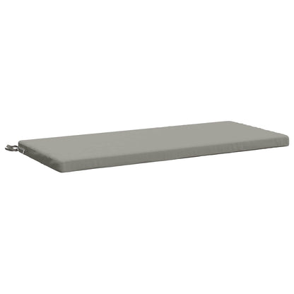 2-Piece Bench Cushions SOEST 2 pcs 100% Polyester Grey