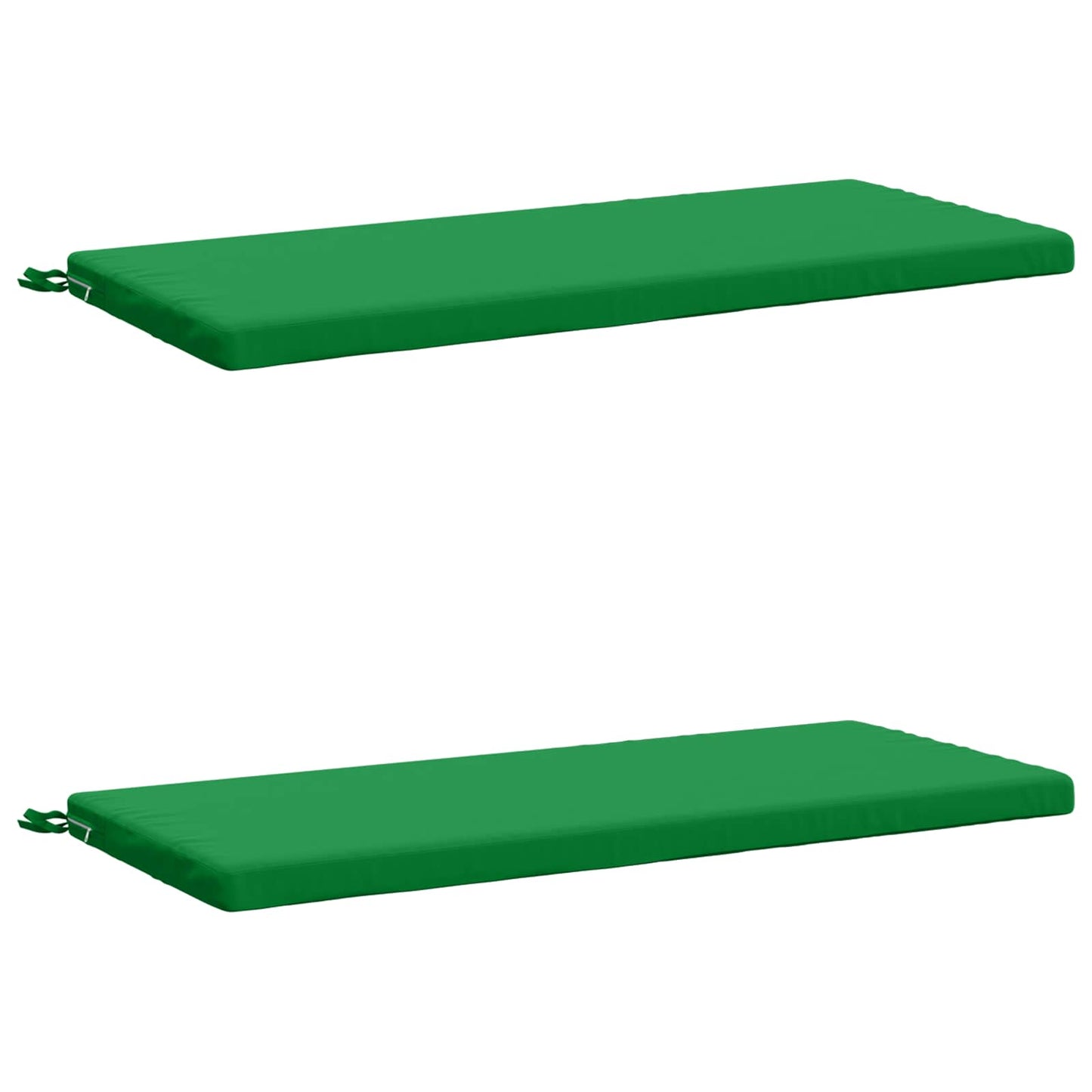 2-Piece Bench Cushions SOEST 2 pcs 100% Polyester Green