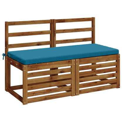 Bench Cushion SOEST 100% Polyester Light Blue 120 x 50 x 5 cm