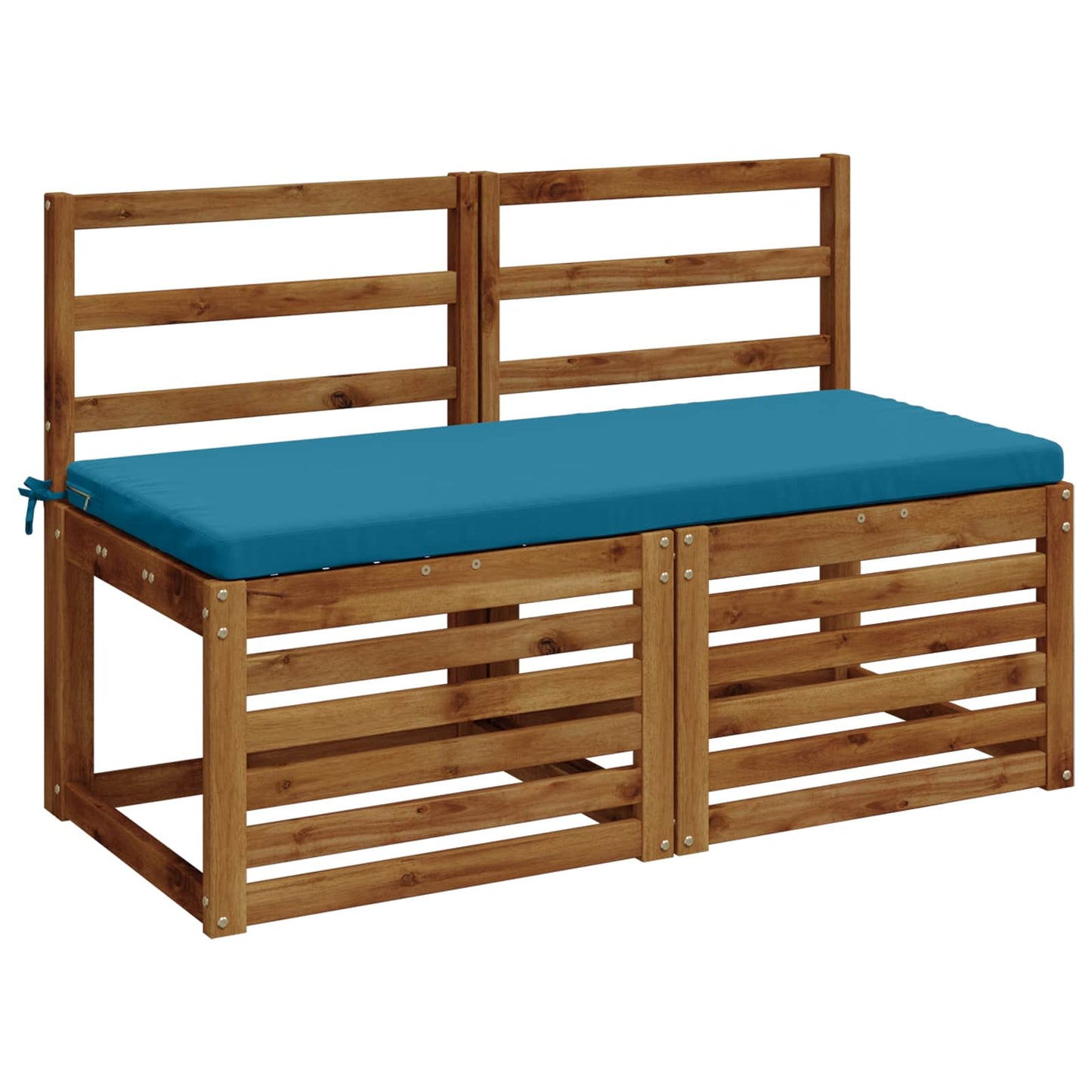2-Piece Bench Cushions SOEST 2 pcs 100% Polyester Light Blue
