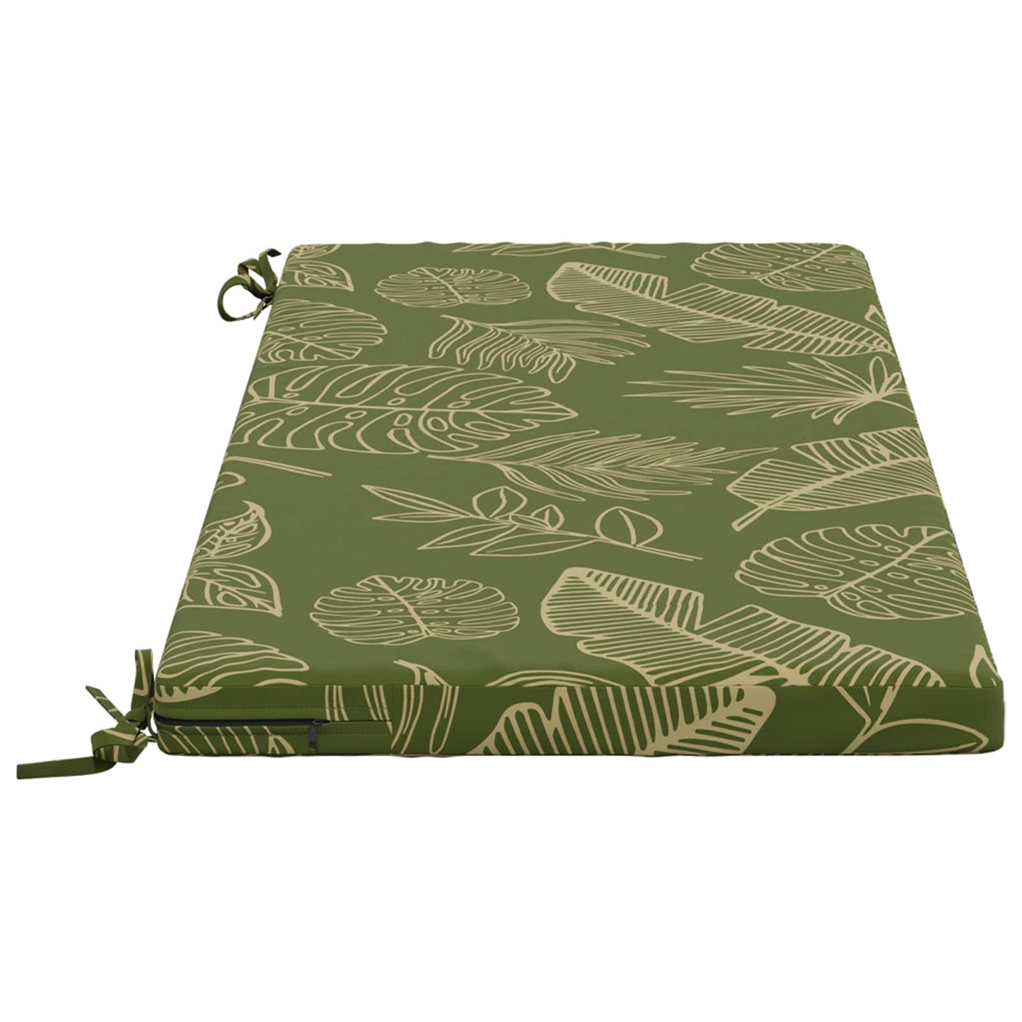 Bench Cushion SOEST 100% Polyester Leaf Design 120 x 50 x 5 cm