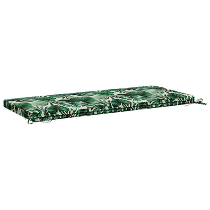 Bench Cushion SOEST 100% Polyester Leaf Pattern 120 x 50 x 5 cm