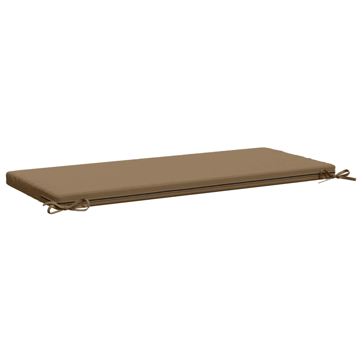 2-Piece Bench Cushions SOEST 2 pcs 100% Polyester Taupe