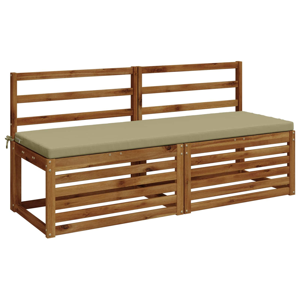 2-Piece Bench Cushions SOEST 2 pcs 100% Polyester Light Green