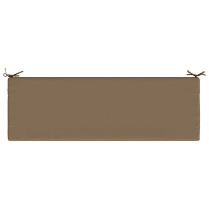 2-Piece Bench Cushions SOEST 2 pcs 100% Polyester Taupe