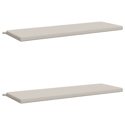 2-Piece Bench Cushions SOEST 2 pcs 100% Polyester White