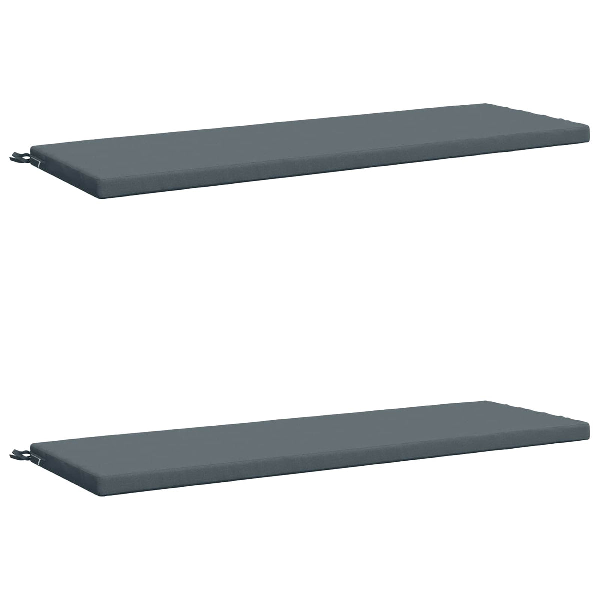 2-Piece Bench Cushions SOEST 2 pcs 100% Polyester Blue