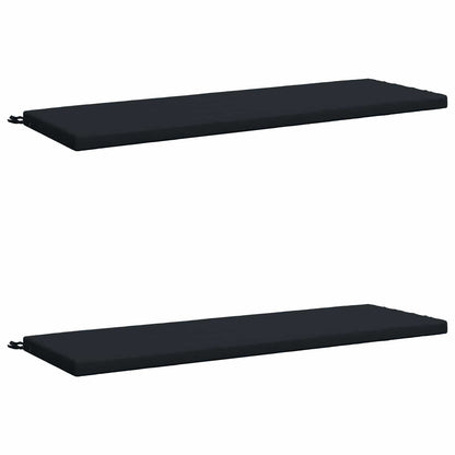 2-Piece Bench Cushions SOEST 2 pcs 100% Polyester Dark Blue