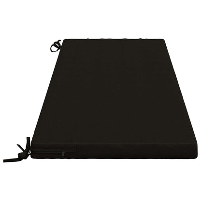 2-Piece Bench Cushions SOEST 2 pcs 100% Polyester Black