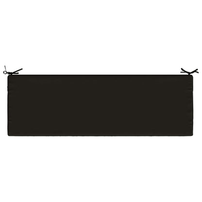 2-Piece Bench Cushions SOEST 2 pcs 100% Polyester Black