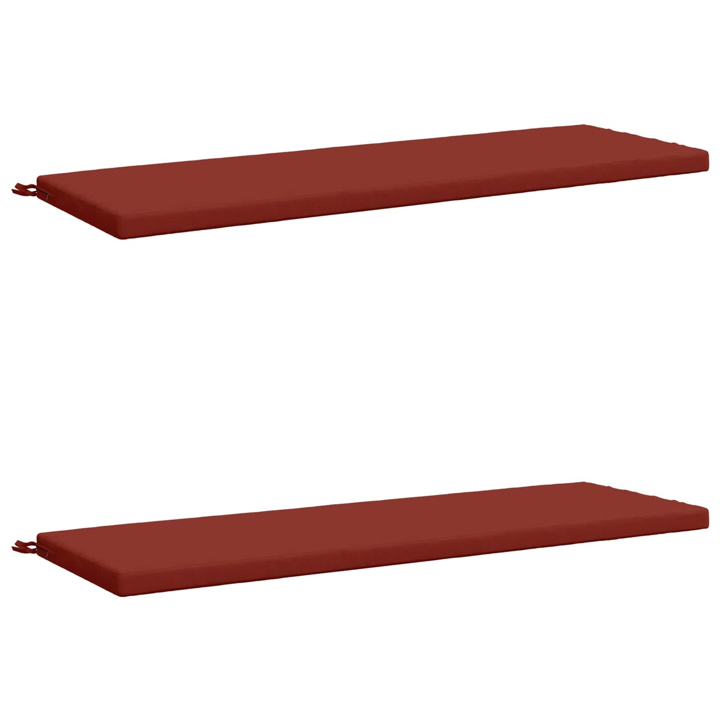 2-Piece Bench Cushions SOEST 2 pcs 100% Polyester Red
