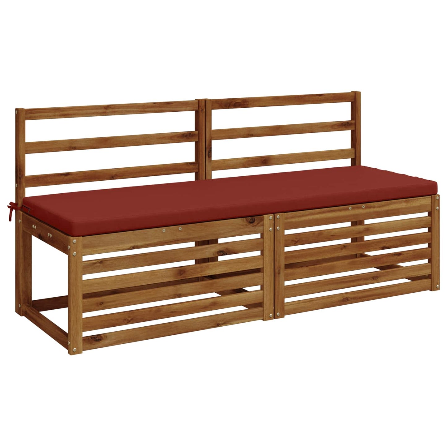 2-Piece Bench Cushions SOEST 2 pcs 100% Polyester Red
