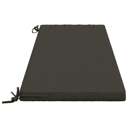 Bench Cushion SOEST 100% Polyester Anthracite 140 x 50 x 5 cm