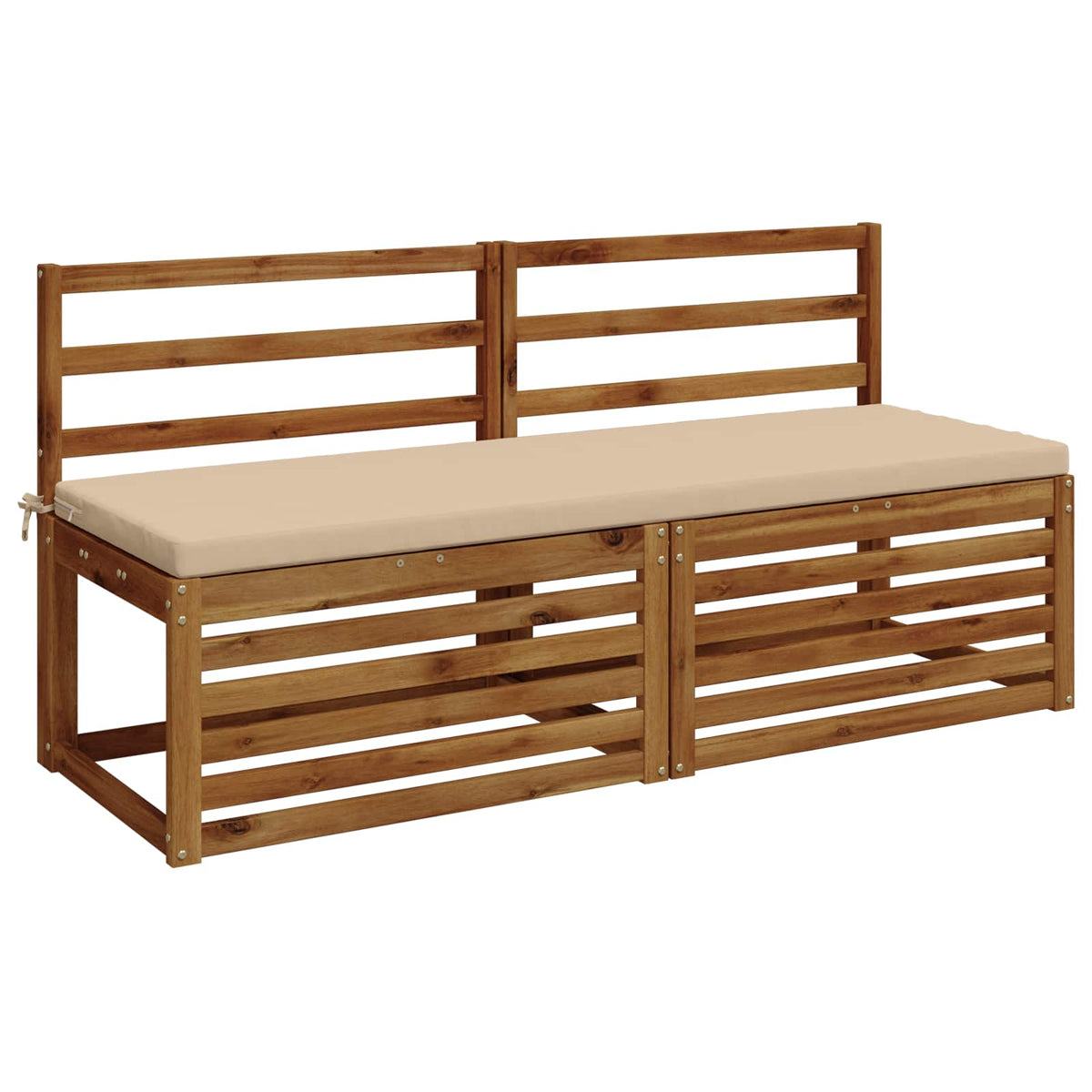 2-Piece Bench Cushions SOEST 2 pcs 100% Polyester Cream
