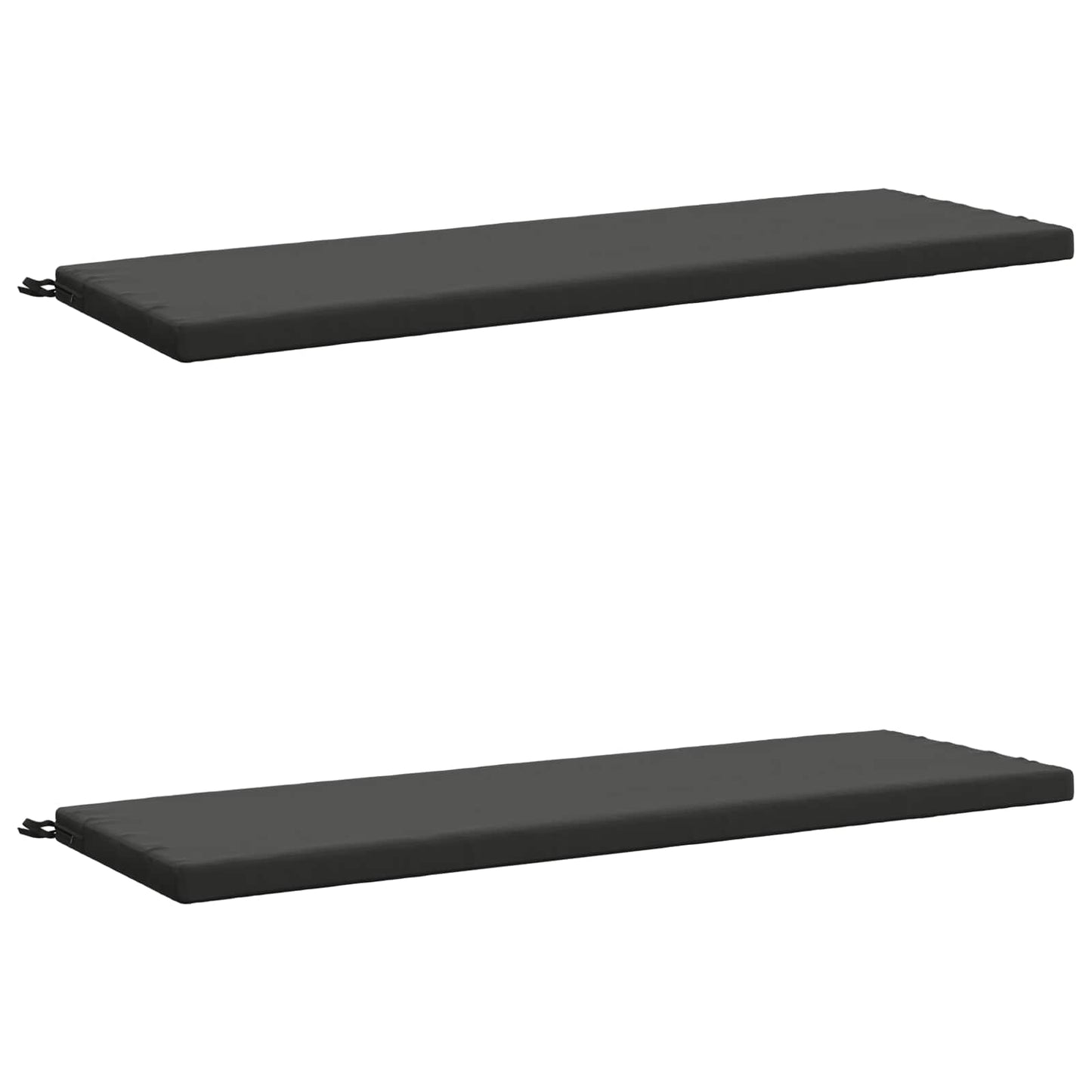 2-Piece Bench Cushions SOEST 2 pcs 100% Polyester Anthracite