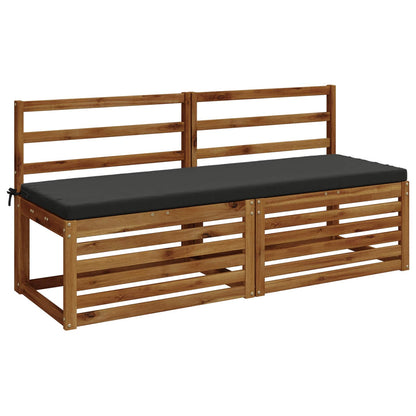 2-Piece Bench Cushions SOEST 2 pcs 100% Polyester Anthracite