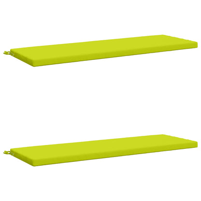 2-Piece Bench Cushions SOEST 2 pcs 100% Polyester Bright Green