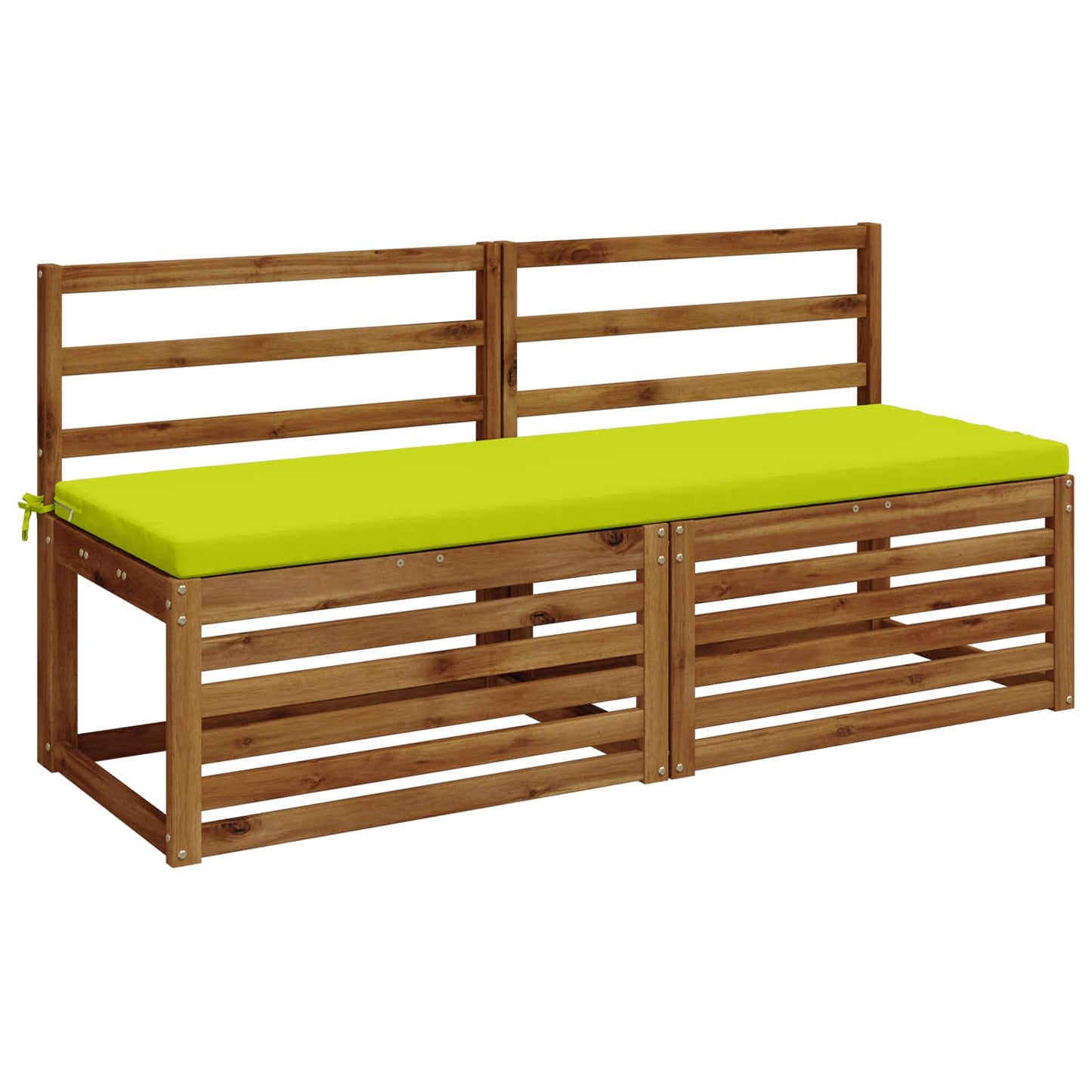2-Piece Bench Cushions SOEST 2 pcs 100% Polyester Bright Green