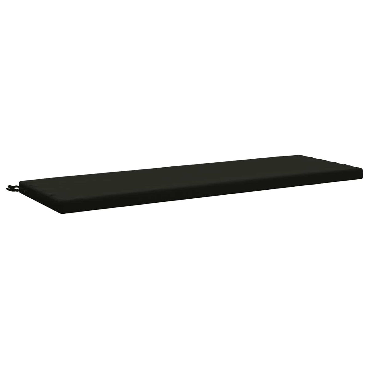 Bench Cushion SOEST 100% Polyester Black 140 x 50 x 5 cm
