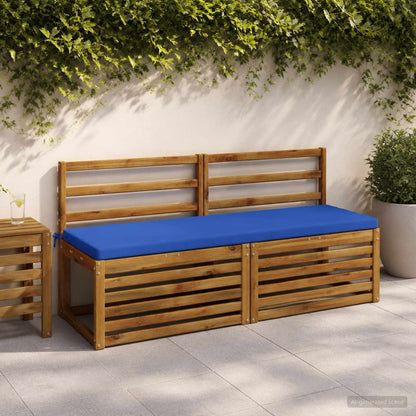 2-Piece Bench Cushions SOEST 2 pcs 100% Polyester Royal Blue