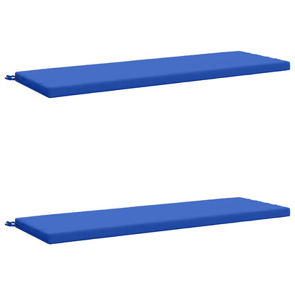 2-Piece Bench Cushions SOEST 2 pcs 100% Polyester Royal Blue