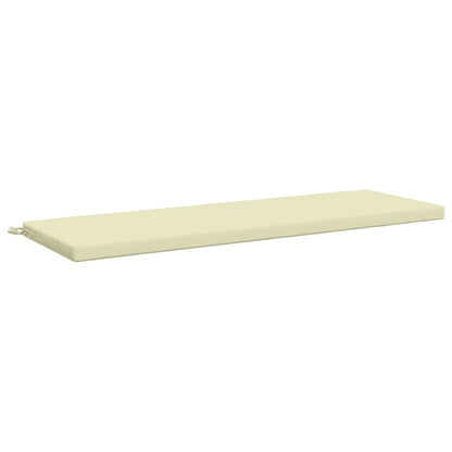 2-Piece Bench Cushions SOEST 2 pcs 100% Polyester Cream