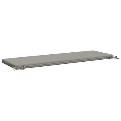 2-Piece Bench Cushions SOEST 2 pcs 100% Polyester Grey