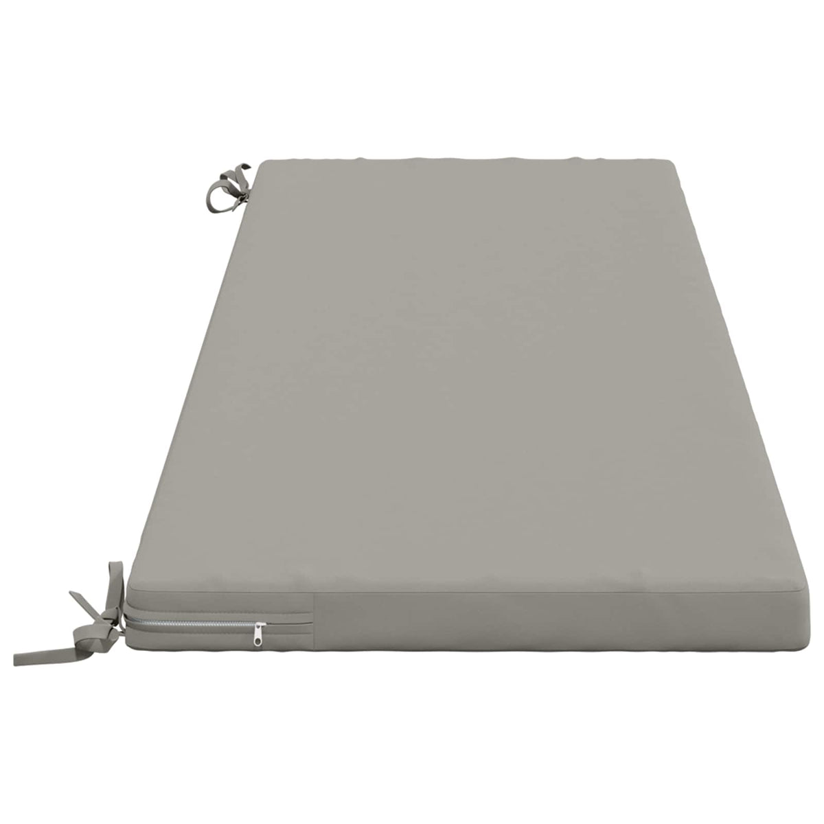 2-Piece Bench Cushions SOEST 2 pcs 100% Polyester Grey