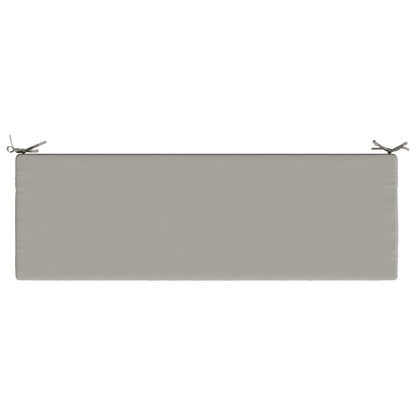 2-Piece Bench Cushions SOEST 2 pcs 100% Polyester Grey