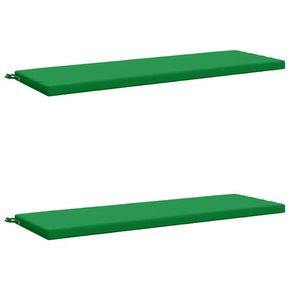 2-Piece Bench Cushions SOEST 2 pcs 100% Polyester Green