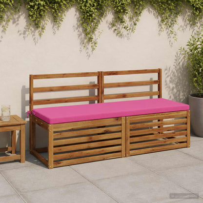 2-Piece Bench Cushions SOEST 2 pcs 100% Polyester Pink