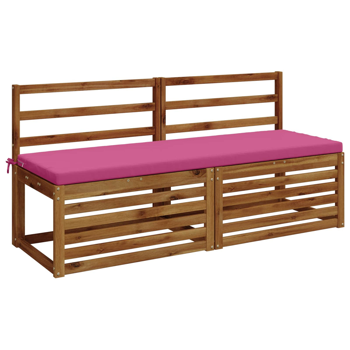 2-Piece Bench Cushions SOEST 2 pcs 100% Polyester Pink