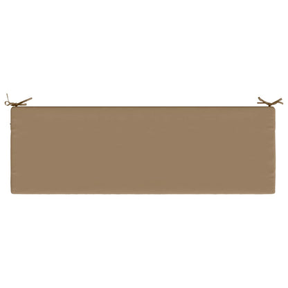 Bench Cushion SOEST 100% Polyester Taupe 140 x 50 x 5 cm