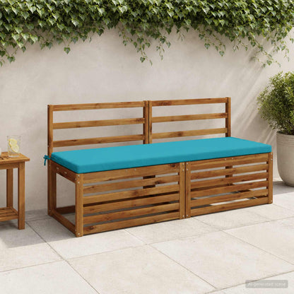 2-Piece Bench Cushions SOEST 2 pcs 100% Polyester Turquoise