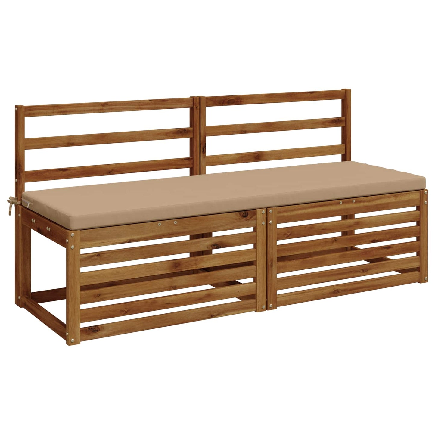 2-Piece Bench Cushions SOEST 2 pcs 100% Polyester Sand