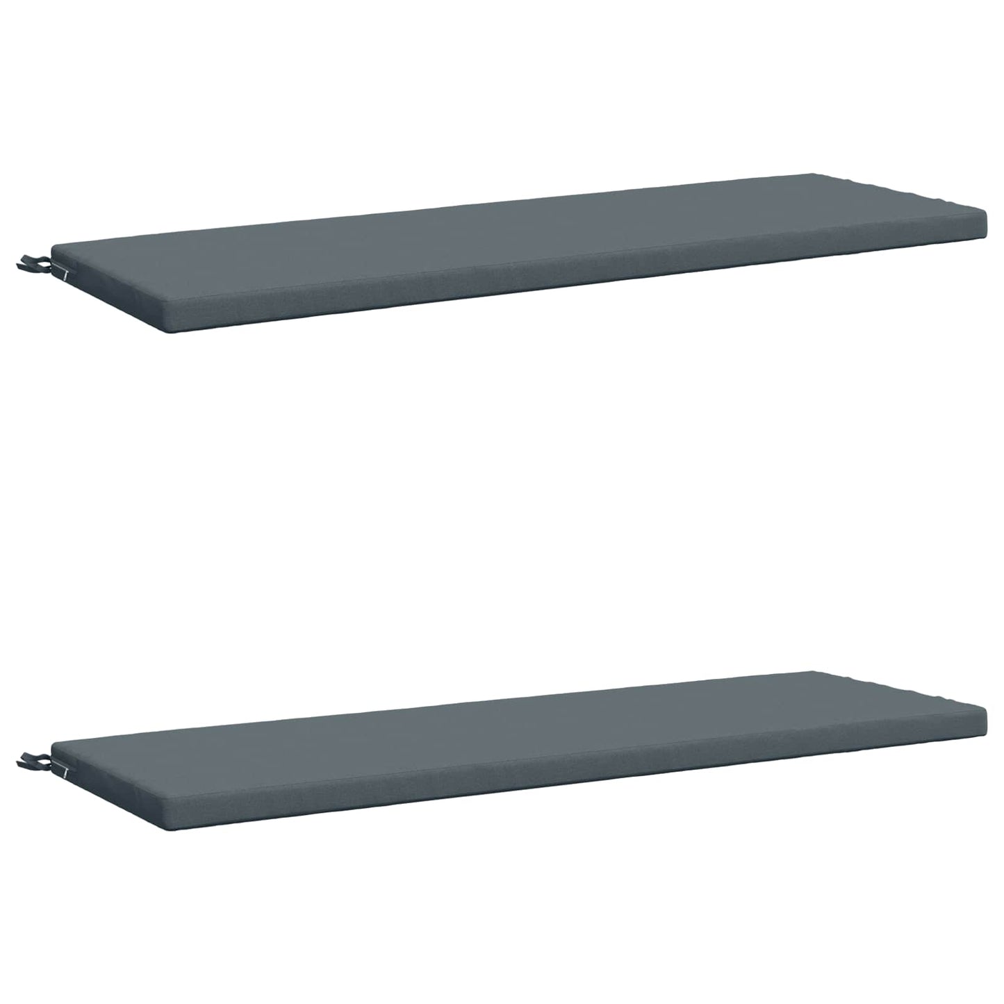 2-Piece Bench Cushions SOEST 2 pcs 100% Polyester Blue