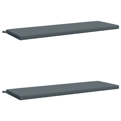 2-Piece Bench Cushions SOEST 2 pcs 100% Polyester Blue