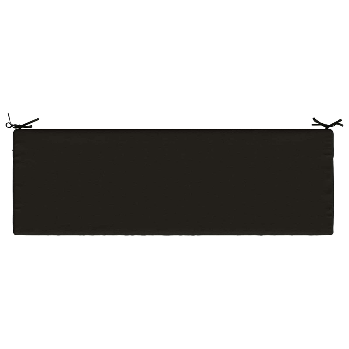 2-Piece Bench Cushions SOEST 2 pcs 100% Polyester Black