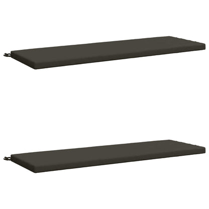 2-Piece Bench Cushions SOEST 2 pcs 100% Polyester Anthracite