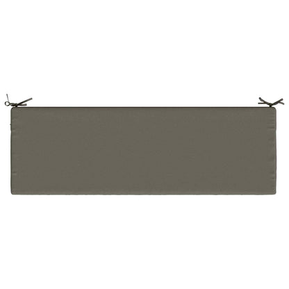 2-Piece Bench Cushions SOEST 2 pcs 100% Polyester Grey