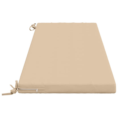 2-Piece Bench Cushions SOEST 2 pcs 100% Polyester Cream