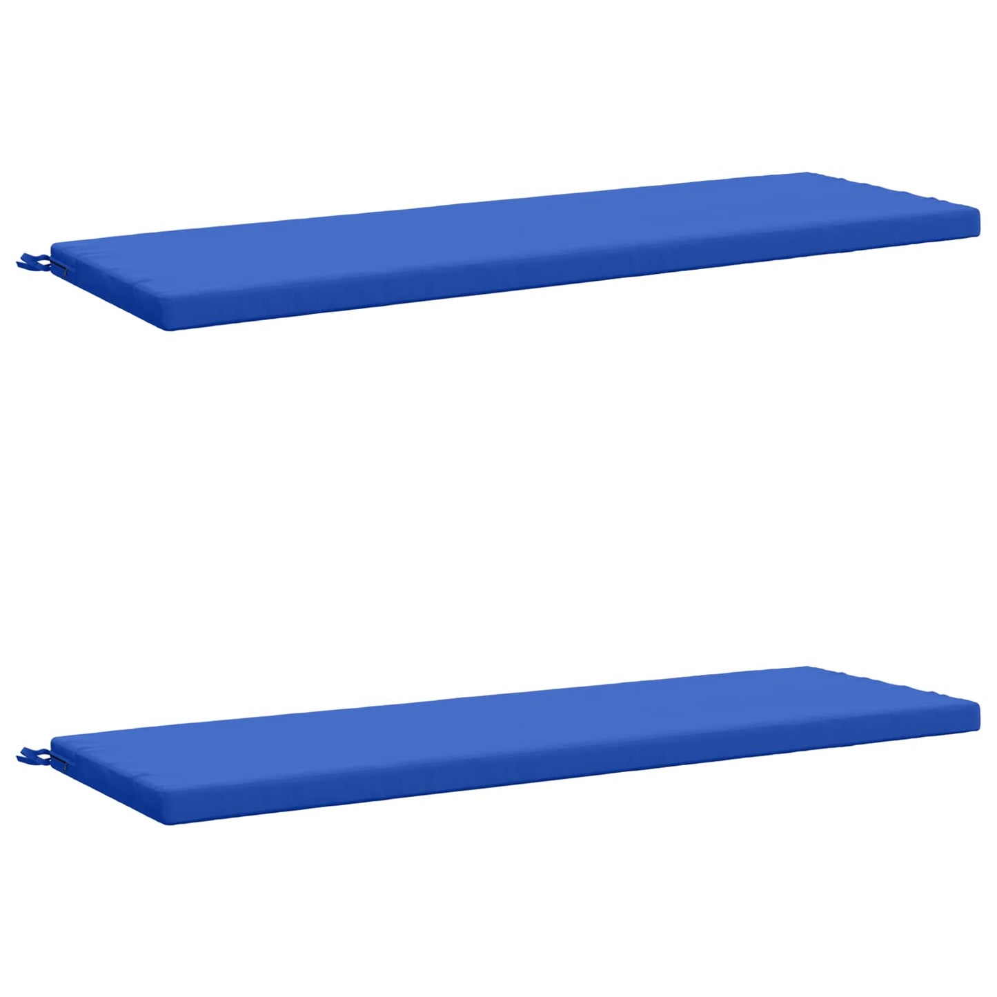 2-Piece Bench Cushions SOEST 2 pcs 100% Polyester Royal Blue